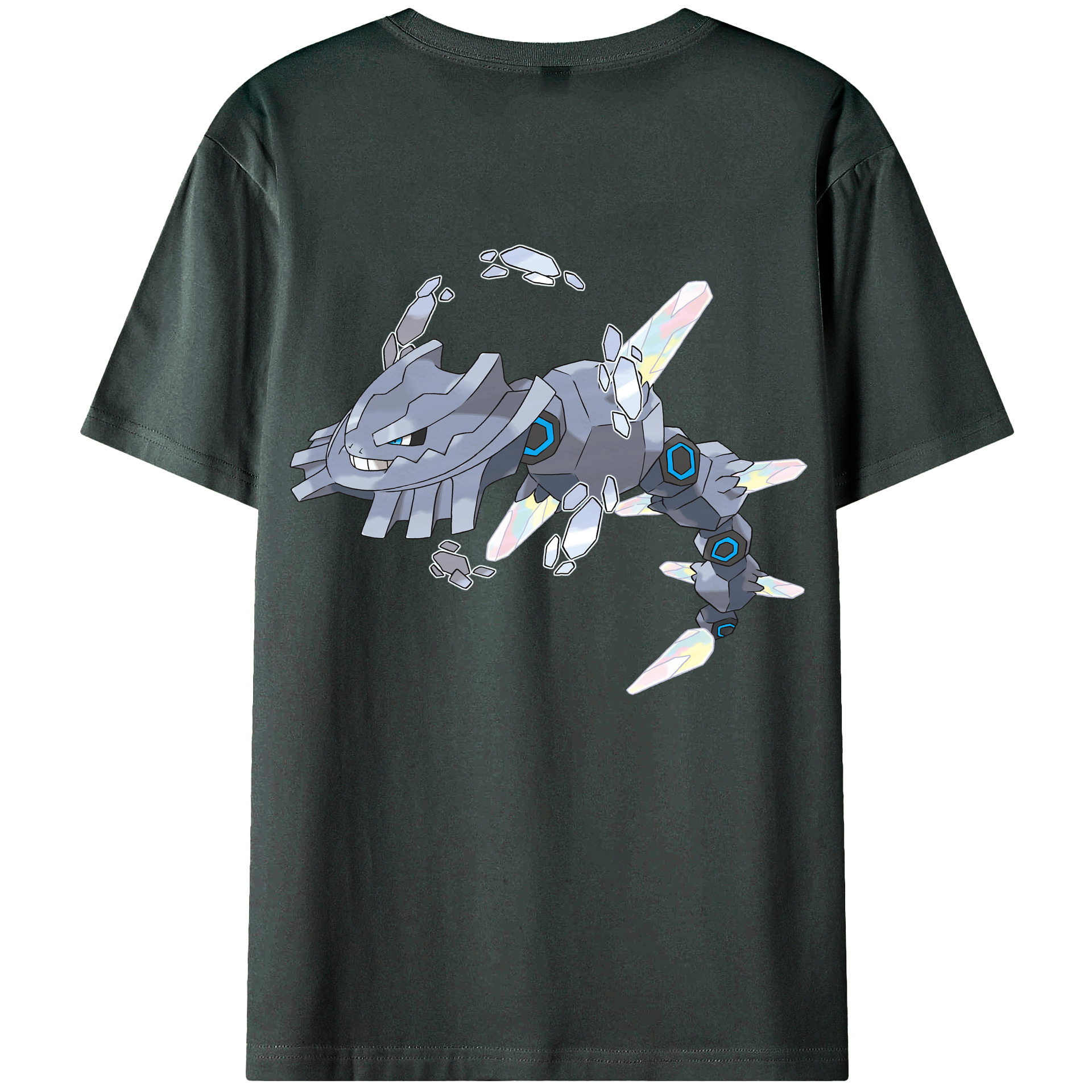 （画像用） ポケットモンスター Pokémon 綿100％ メンズ半袖Tシャツ（バックプリント） 通気性